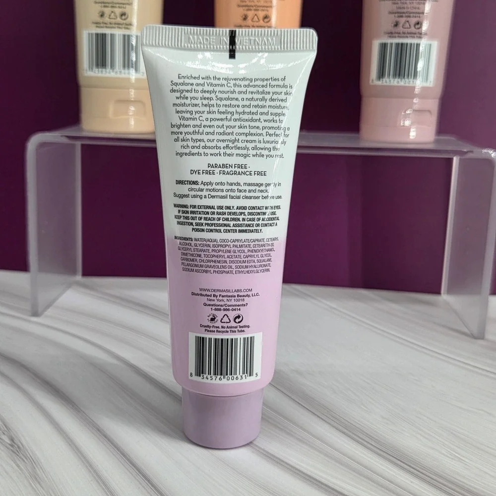 Dermasil Skincare Set Unisex 4pc Acne Cleanser Oatmeal Scrub Night Cream New